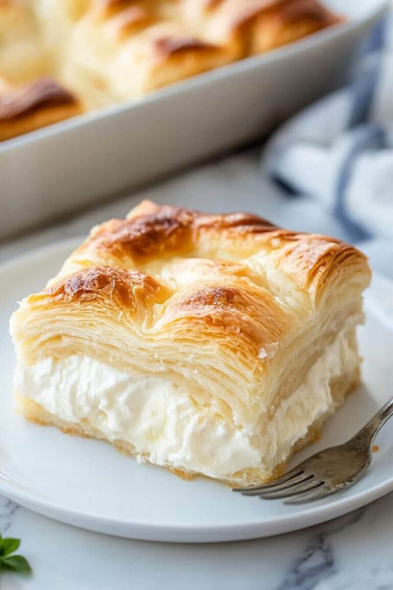 Heavenly Cheesecake Buttery Crescent Rolls Comforting Casserole Recipe