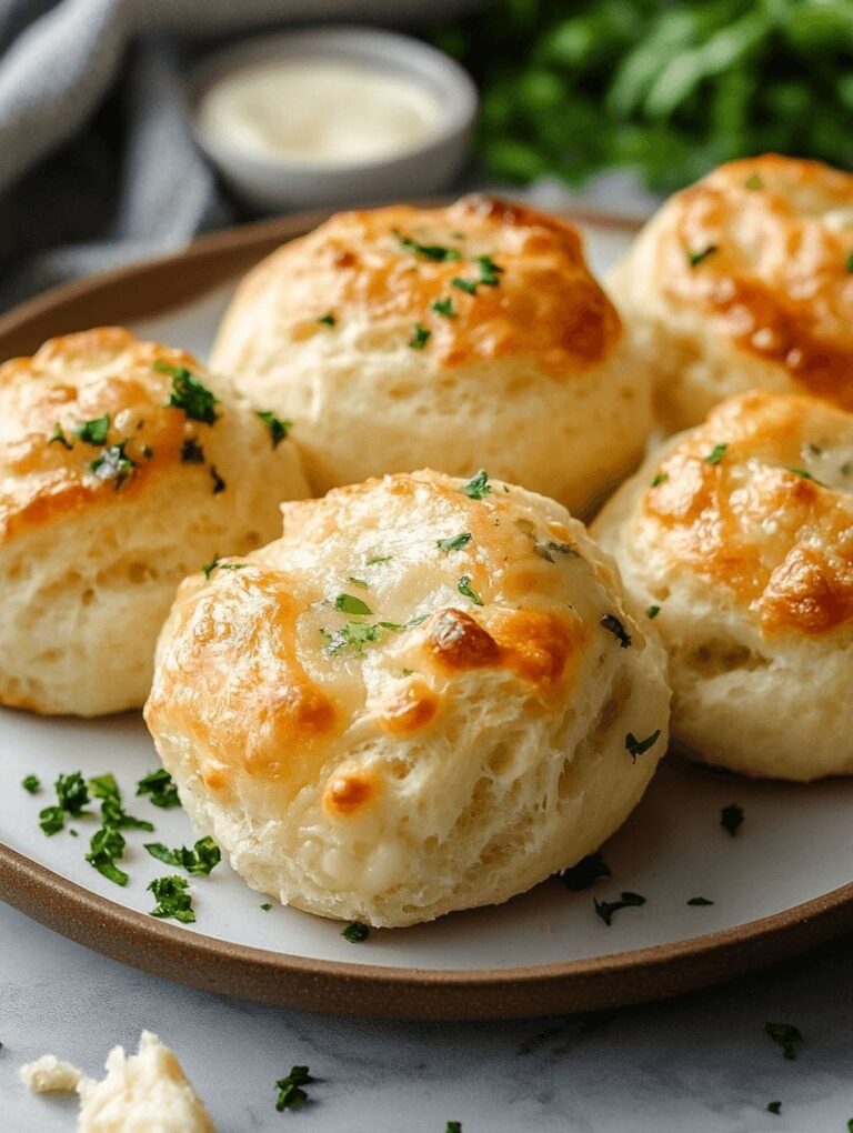Heavenly Pillsbury Biscuit Garlic Butter Cheese Bombs Recipe