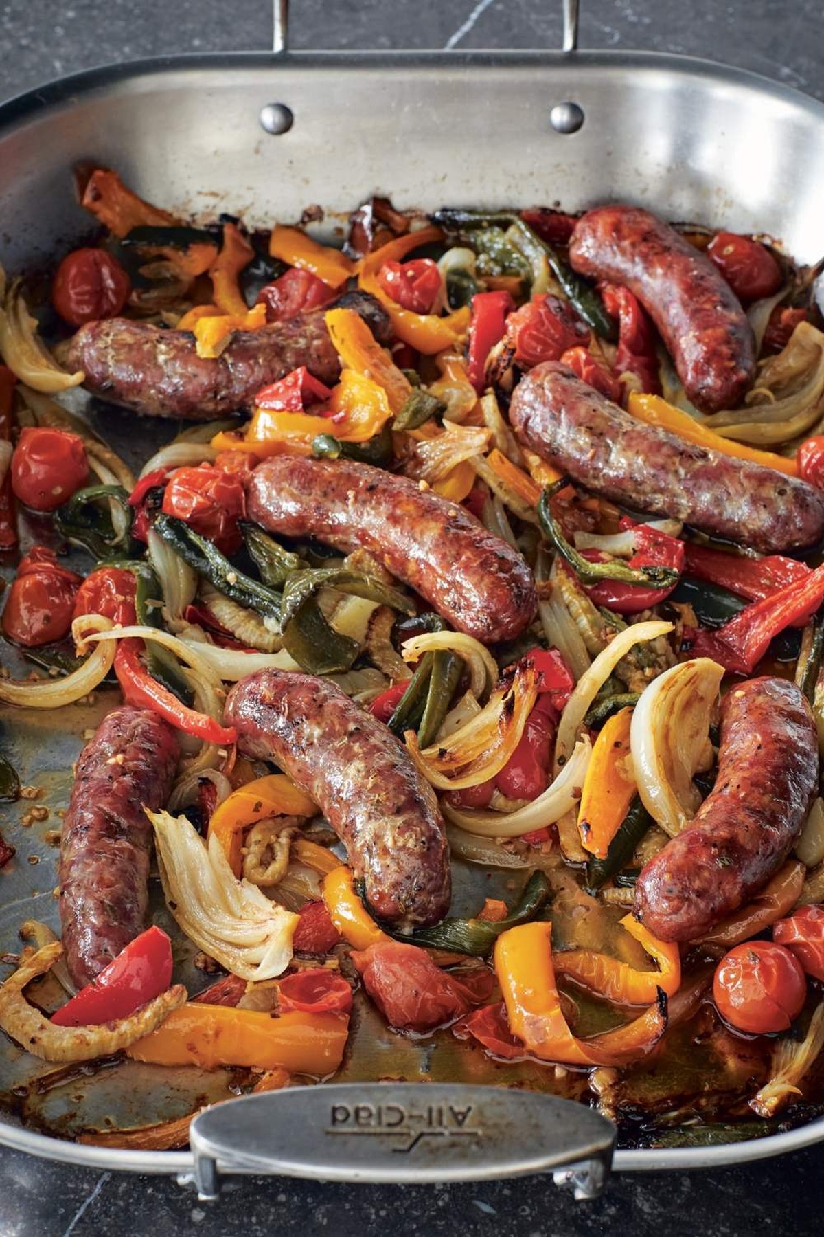 Ina Garten Roasted Sausages Peppers & Onions Recipe