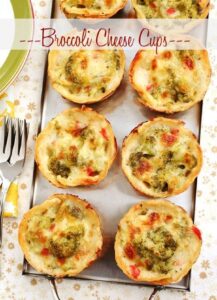 Crispy Broccoli Cheese Cups Recipe