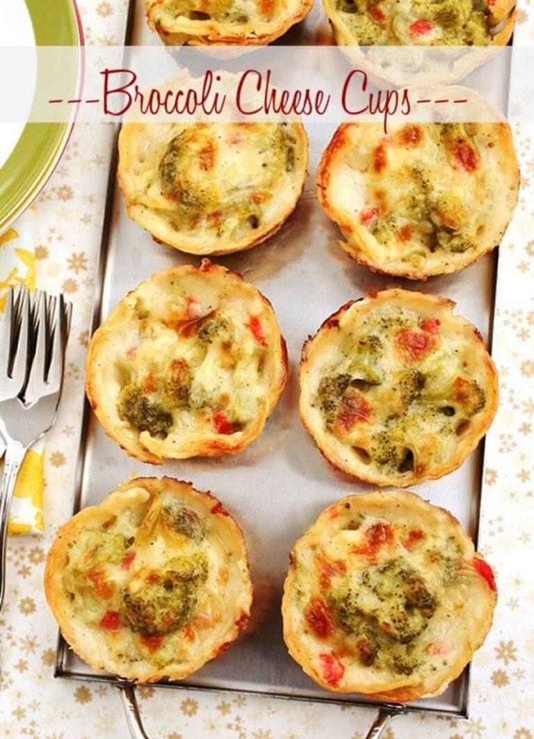 Crispy Broccoli Cheese Cups Recipe
