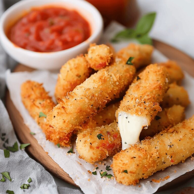 Golden Mozzarella Sticks Recipe
