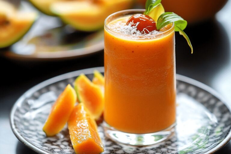 Refreshing Green Apple Lemon Cucumber Ginger Smoothie Recipe