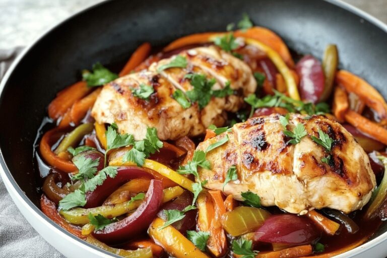 Savory Dijon Chicken Skillet with Kale Recipe