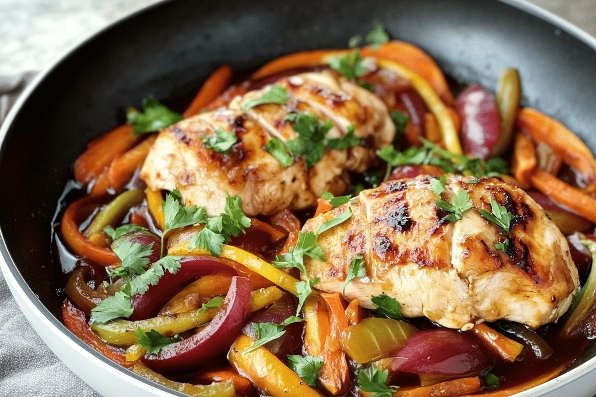 Savory Dijon Chicken Skillet with Kale Recipe