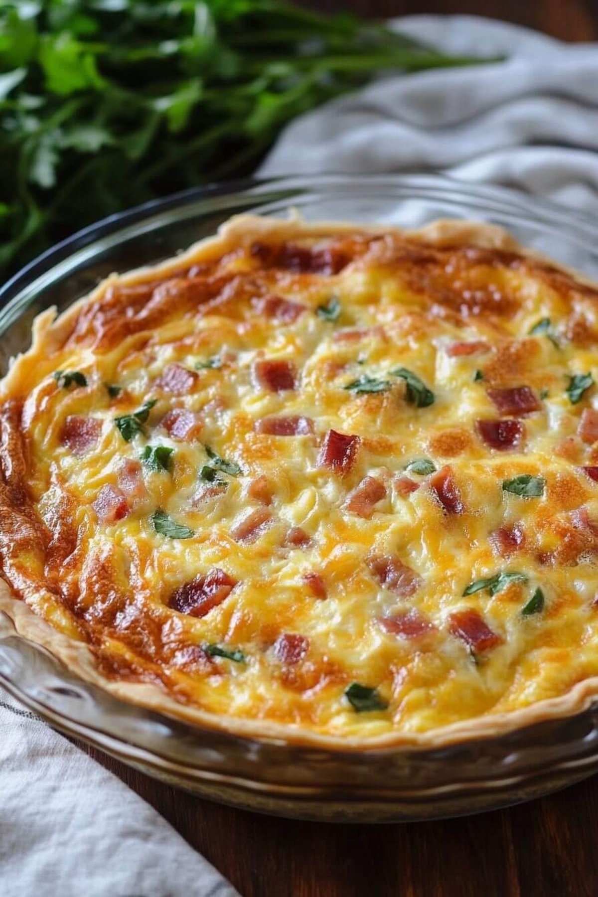 Decadent Homestyle Bacon And Cheese Quiche Recipe