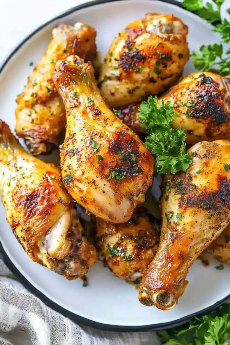 Crispy Low Carb Keto Air Fryer Chicken Legs Recipe