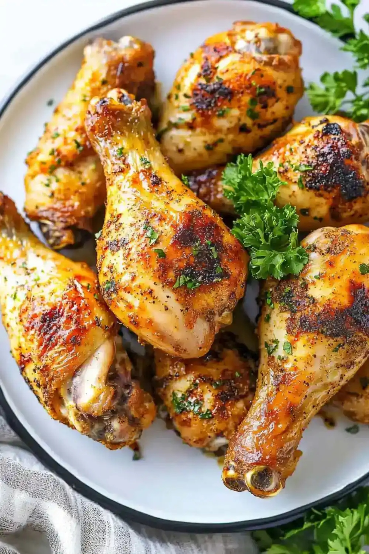 Crispy Low Carb Keto Air Fryer Chicken Legs Recipe