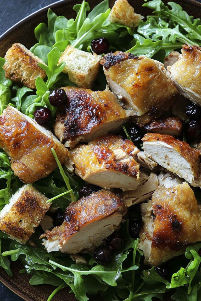Barefoot Contessa Roast Chicken With Bread & Arugula Salad Recipe