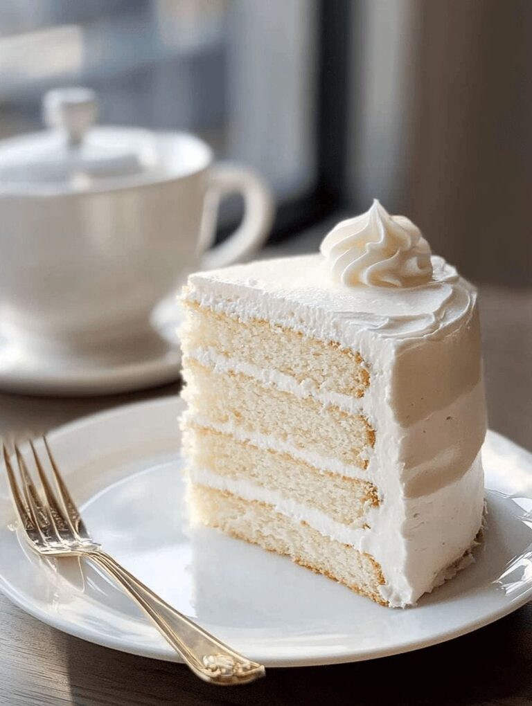 Heavenly White Snack Cake Recipe