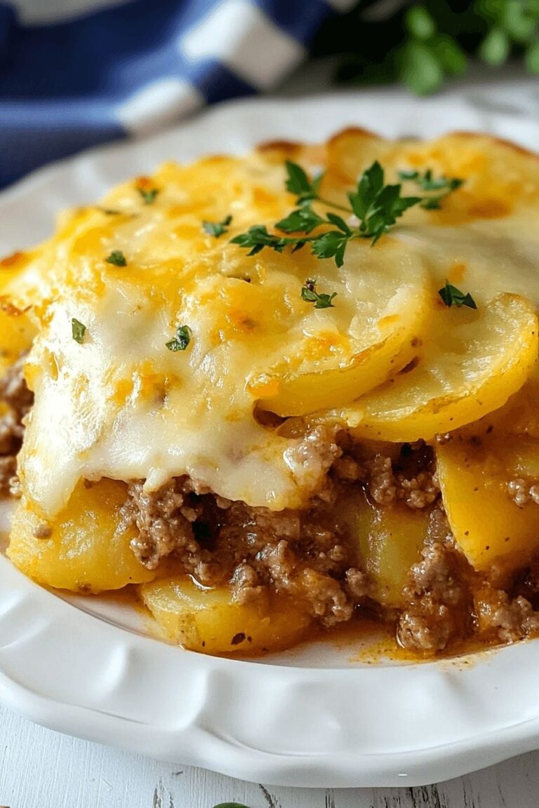 Creamy Hamburger Potato Casserole Recipe