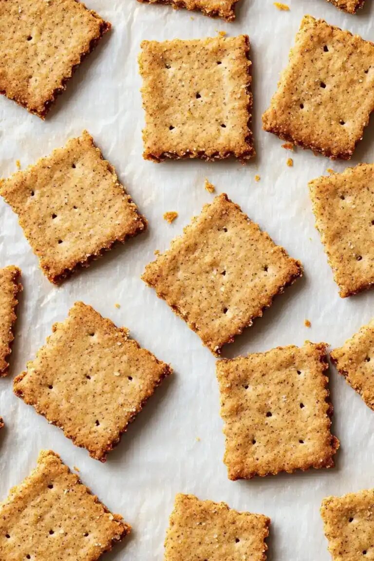 Crispy Low Carb Keto Graham Crackers (Sugar-Free) Recipe