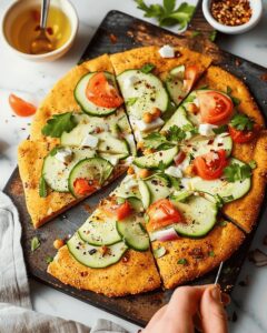 Crispy Chickpea Zaatar Flatbread Recipe