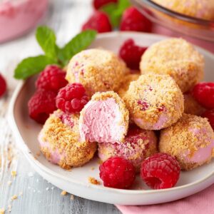 Decadent Raspberry No Bake Cheesecake Bites Recipe