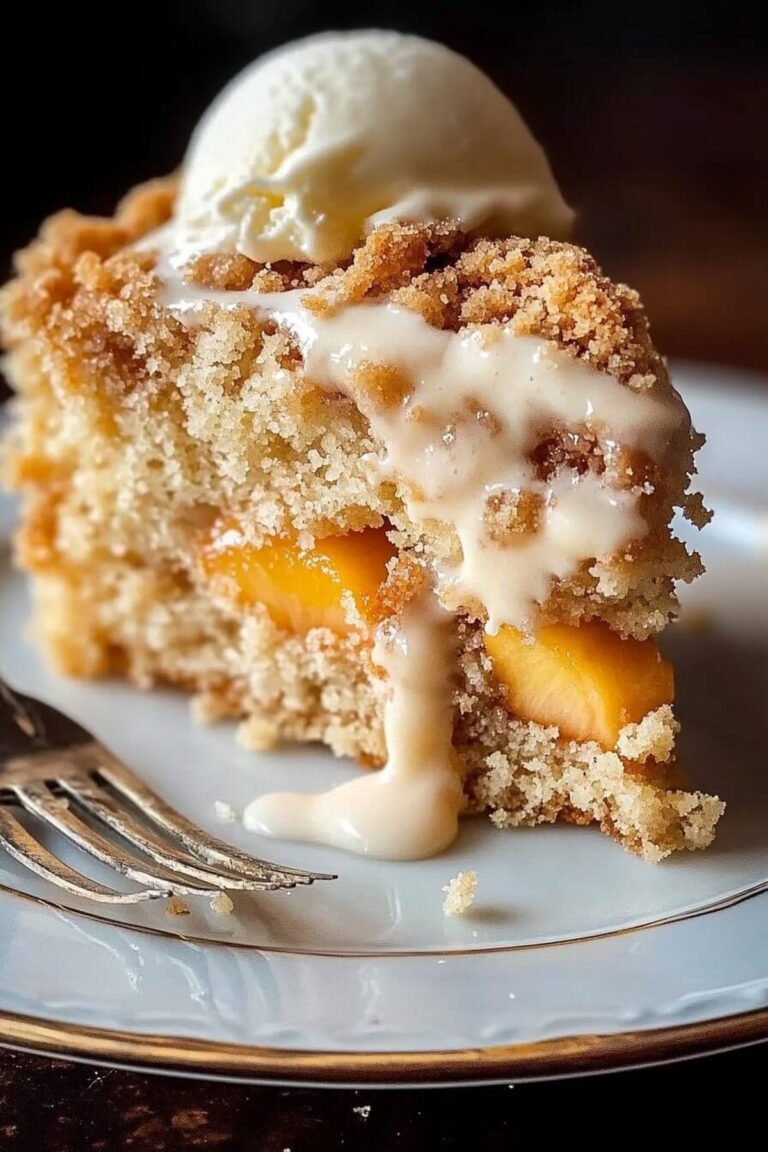 Irresistible Southern Peach Crumb Cake Recipe