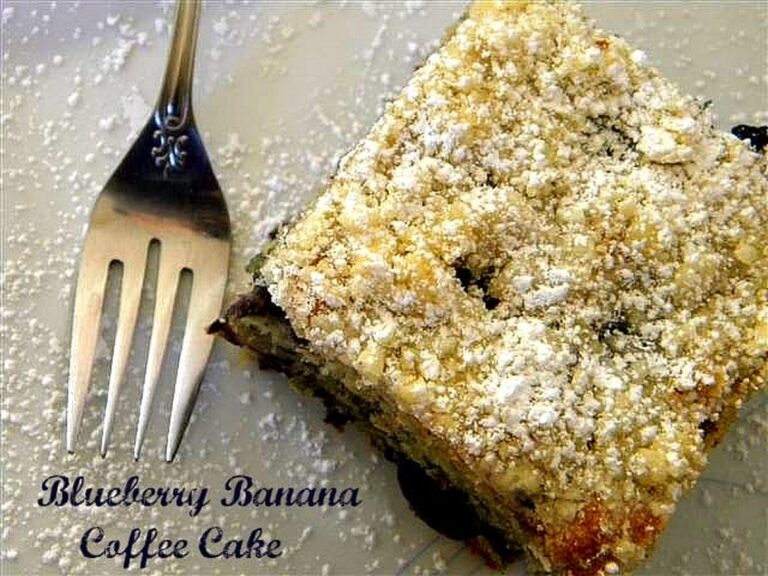 Decadent Blueberry Banana Coffee Cake Recipe