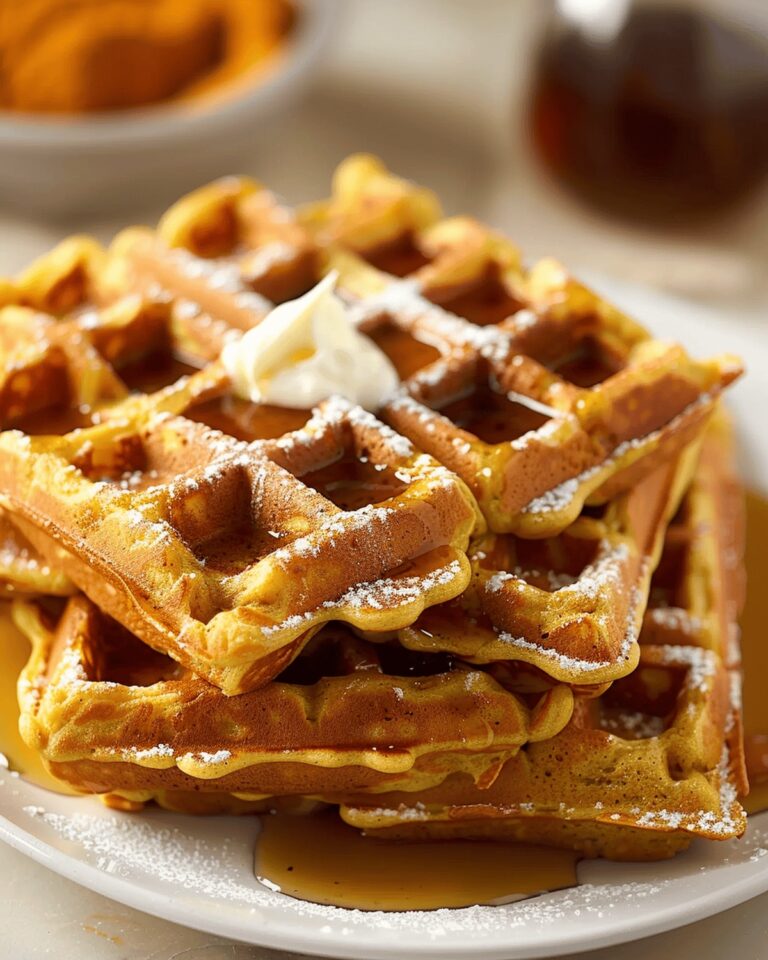 Decadent Pumpkin Spice Waffles Recipe
