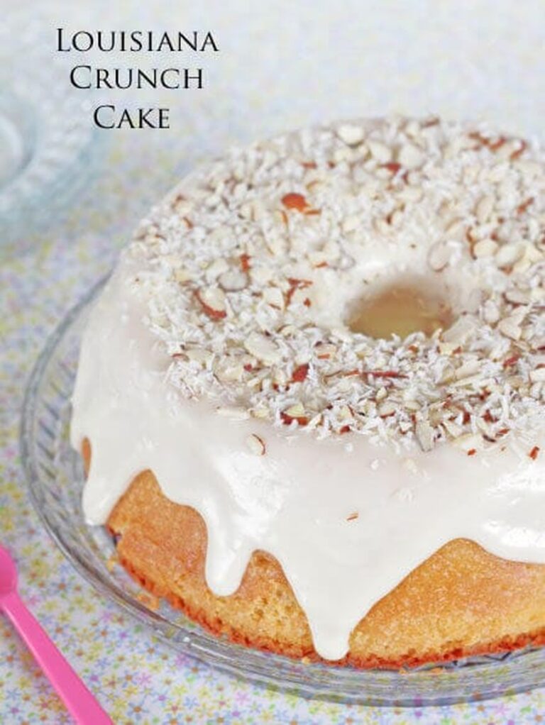 Decadent Louisiana Crunch Cake Recipe