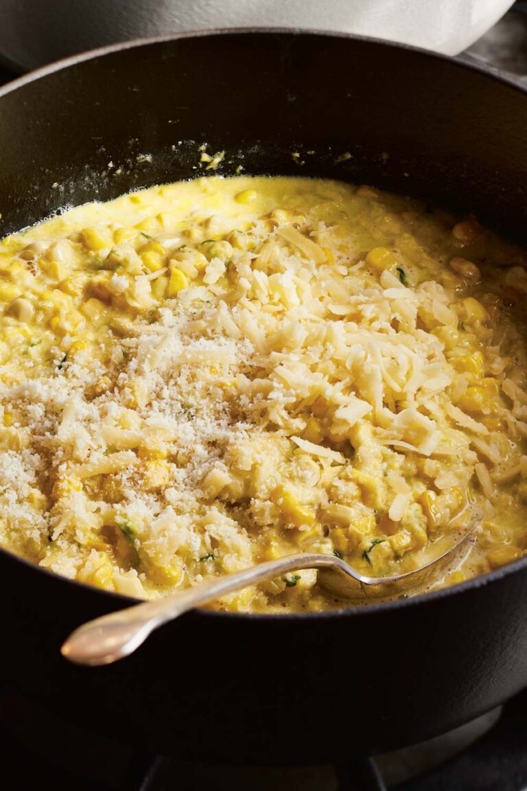 Ina Garten Cheddar & Scallion Creamed Corn Recipe