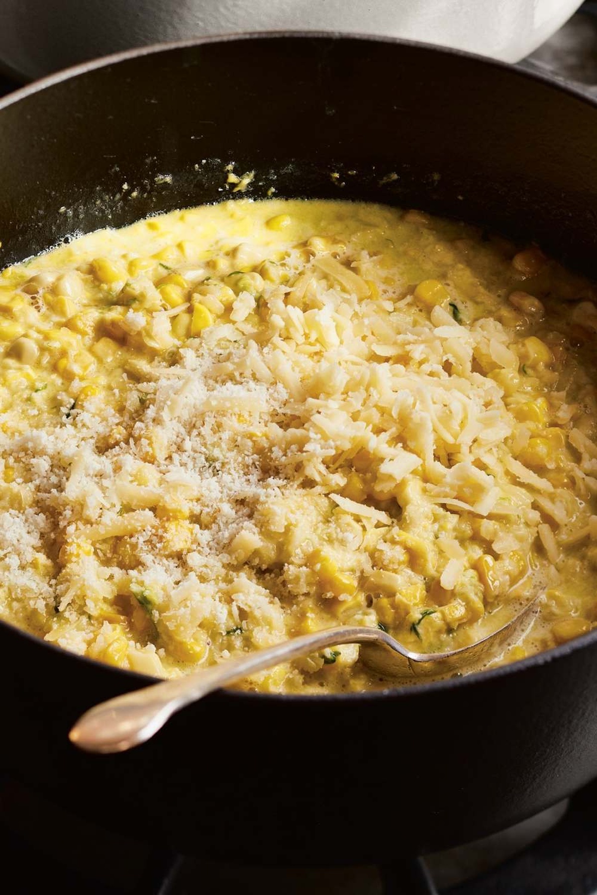 Ina Garten Cheddar & Scallion Creamed Corn Recipe