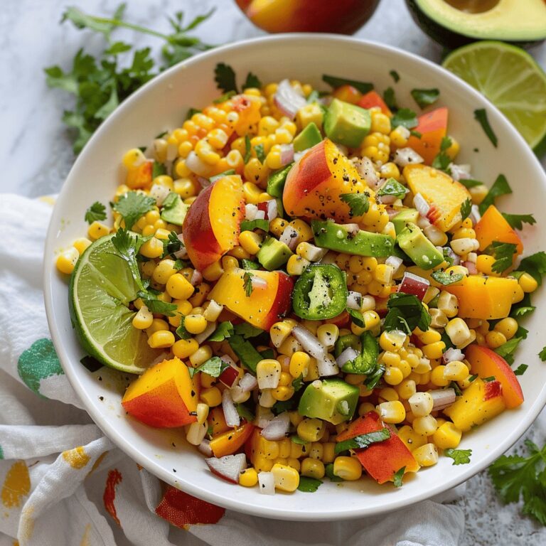 Refreshing Corn and Peach Salad Recipe