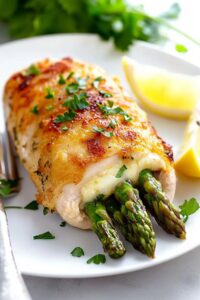 Elegant Keto Asparagus Stuffed Chicken Breast Recipe