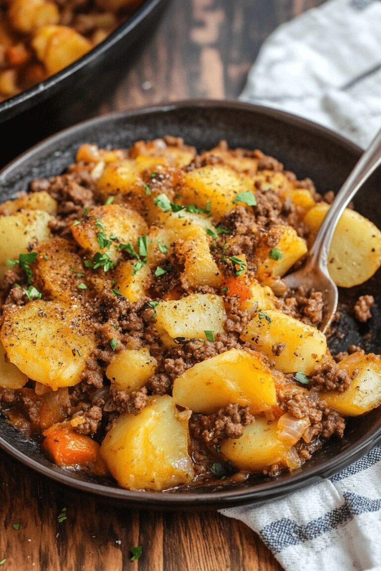 Hearty Ground Beef & Potato Bake Recipe