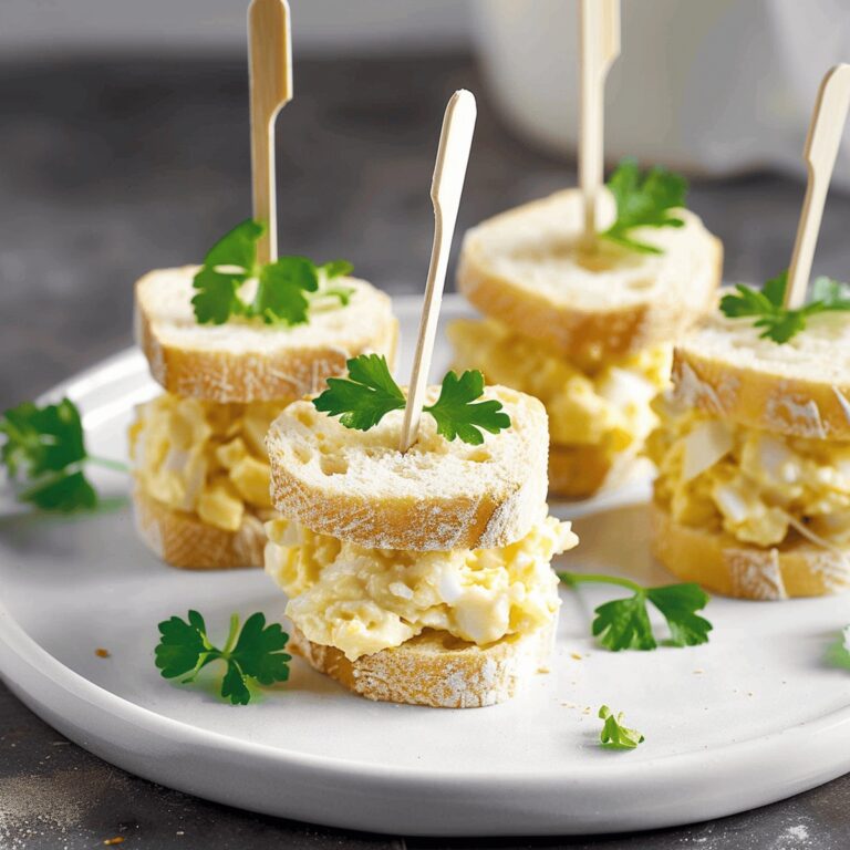 Creamy Egg Salad Tea Sandwiches Recipe