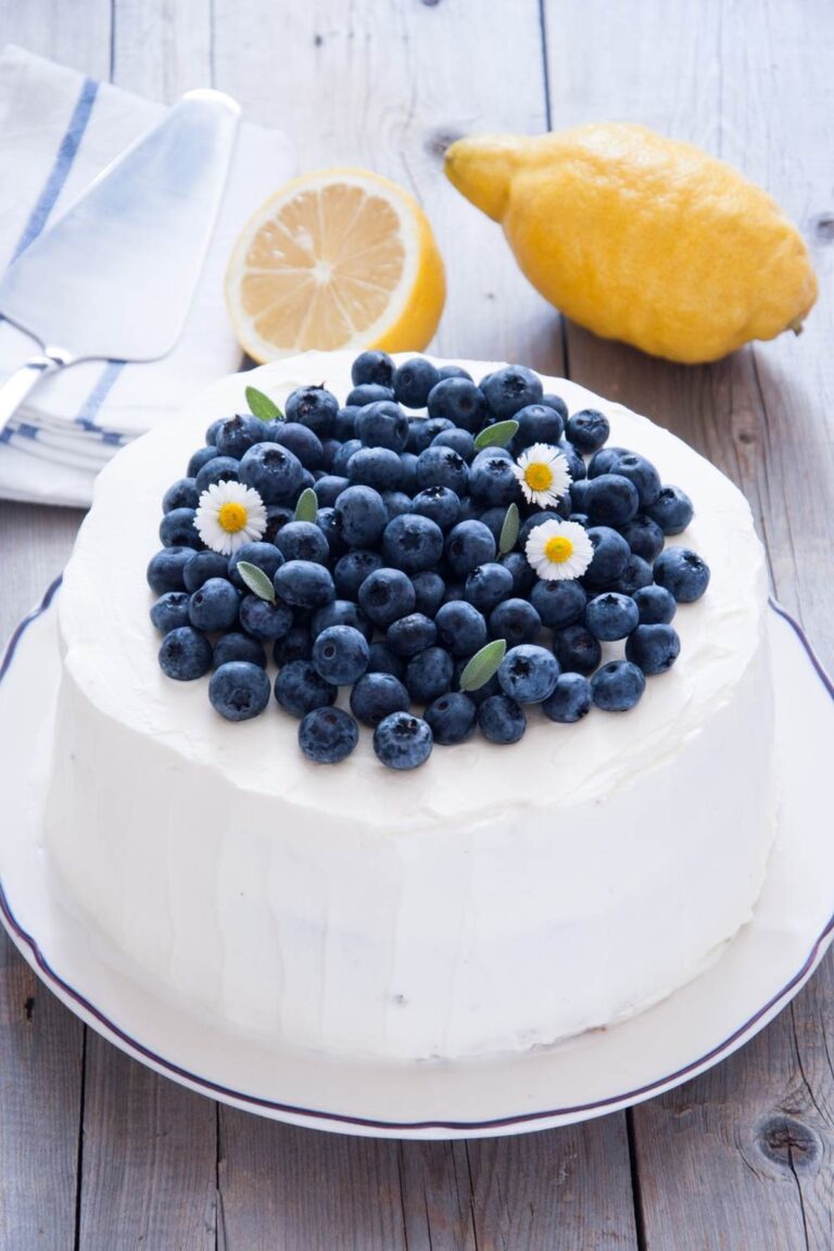 Ina Garten Blueberry Lemon Cream Cake Recipe