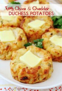 Creamy Chive & Cheddar Duchess Potatoes Recipe