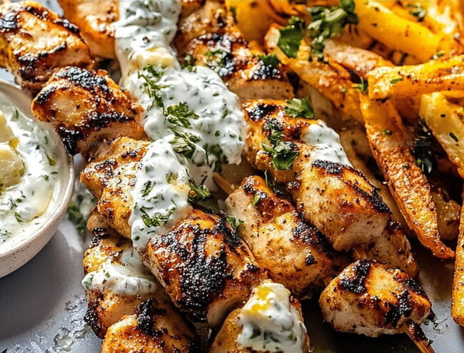 Best Tips For Chicken Tzatziki Skewers And Feta Fries