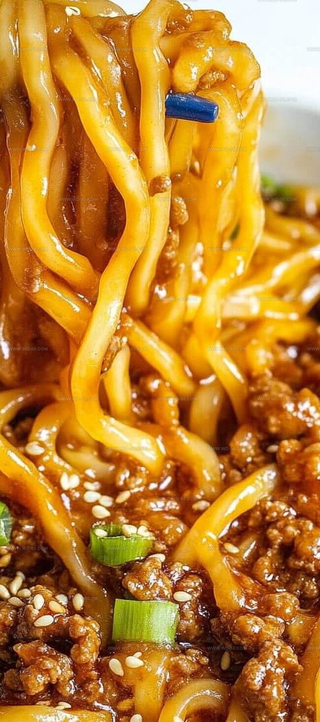 Ingredients for 15-Minute Mongolian Ground Beef Noodles