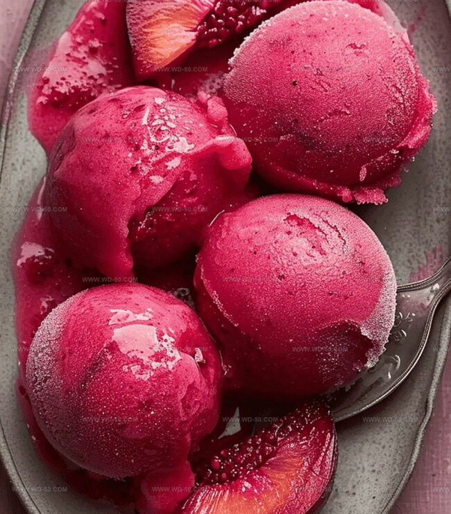 How to Make Cardamom Plum Sorbet from Scratch