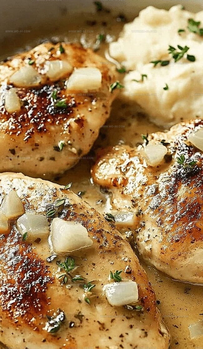 Serving Creamy Garlic Chicken