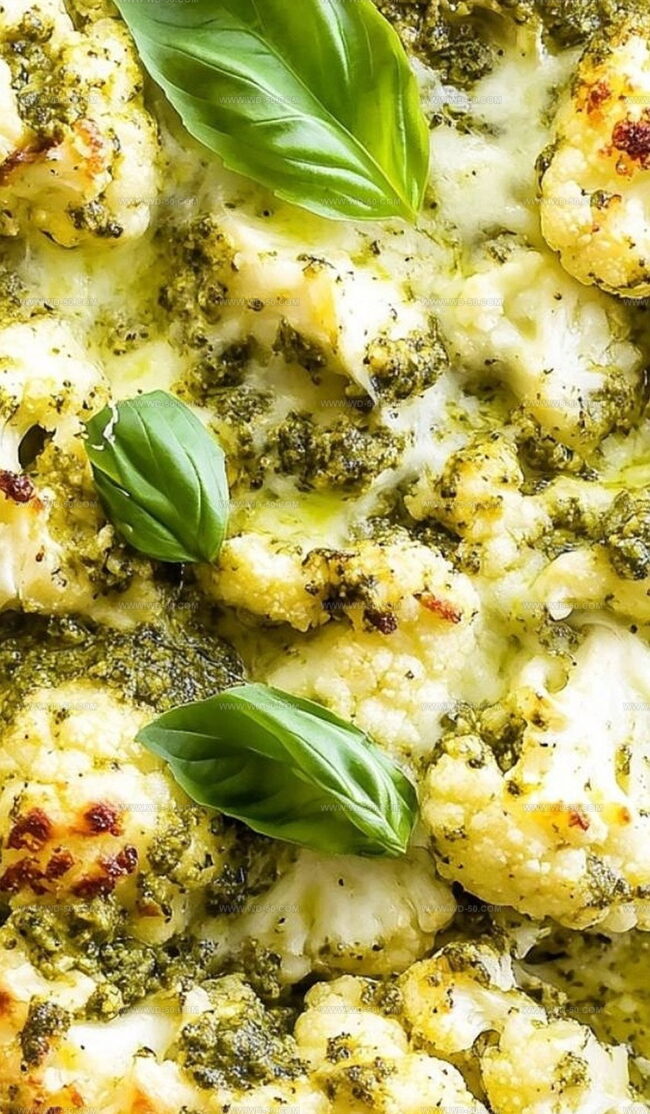 Plating Ideas for Keto Pesto Chicken Cauliflower Casserole