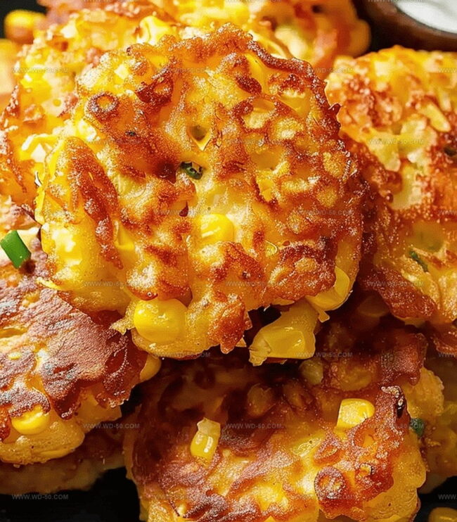 Step-by-Step Frying for Corn Fritters