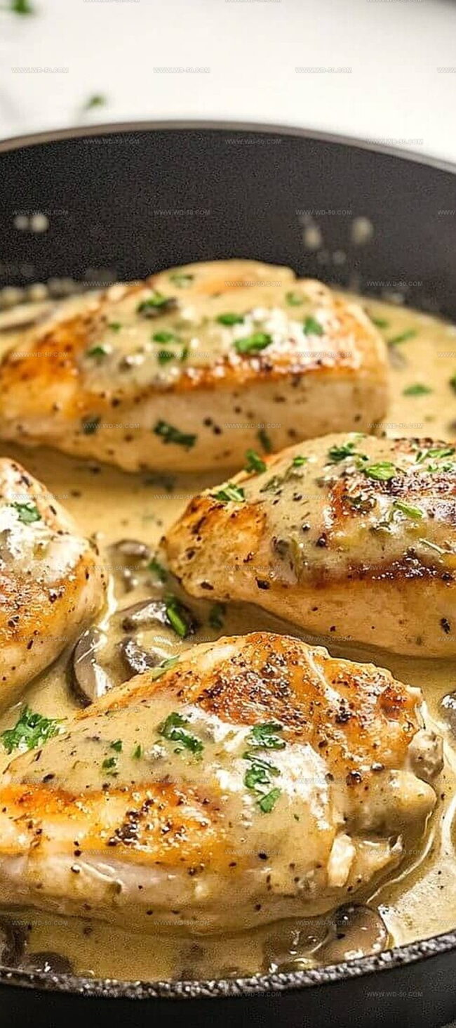 Ingredients for Cheesy Garlic Butter Mushroom Stuffed Chicken