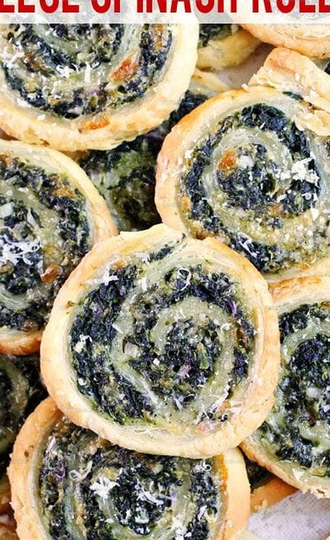 How to Bake 3 Cheese Spinach Roll Ups