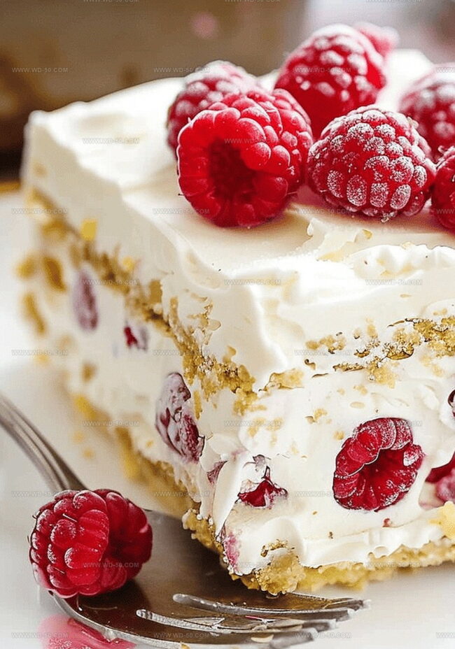 Directions for Layering Lemon Raspberry Icebox Cake