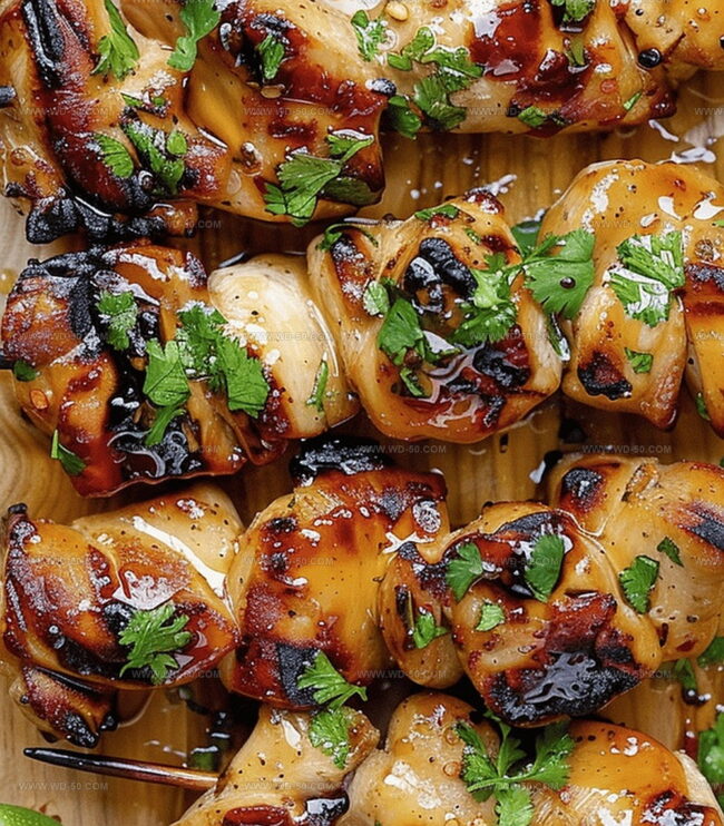 Grill Instructions for Honey Lime Chicken Skewers