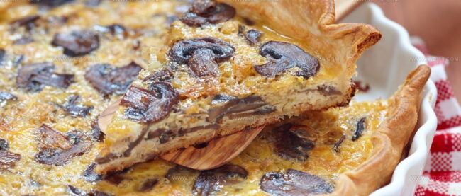 Mushroom Quiche (Quiche Aux Champignons)